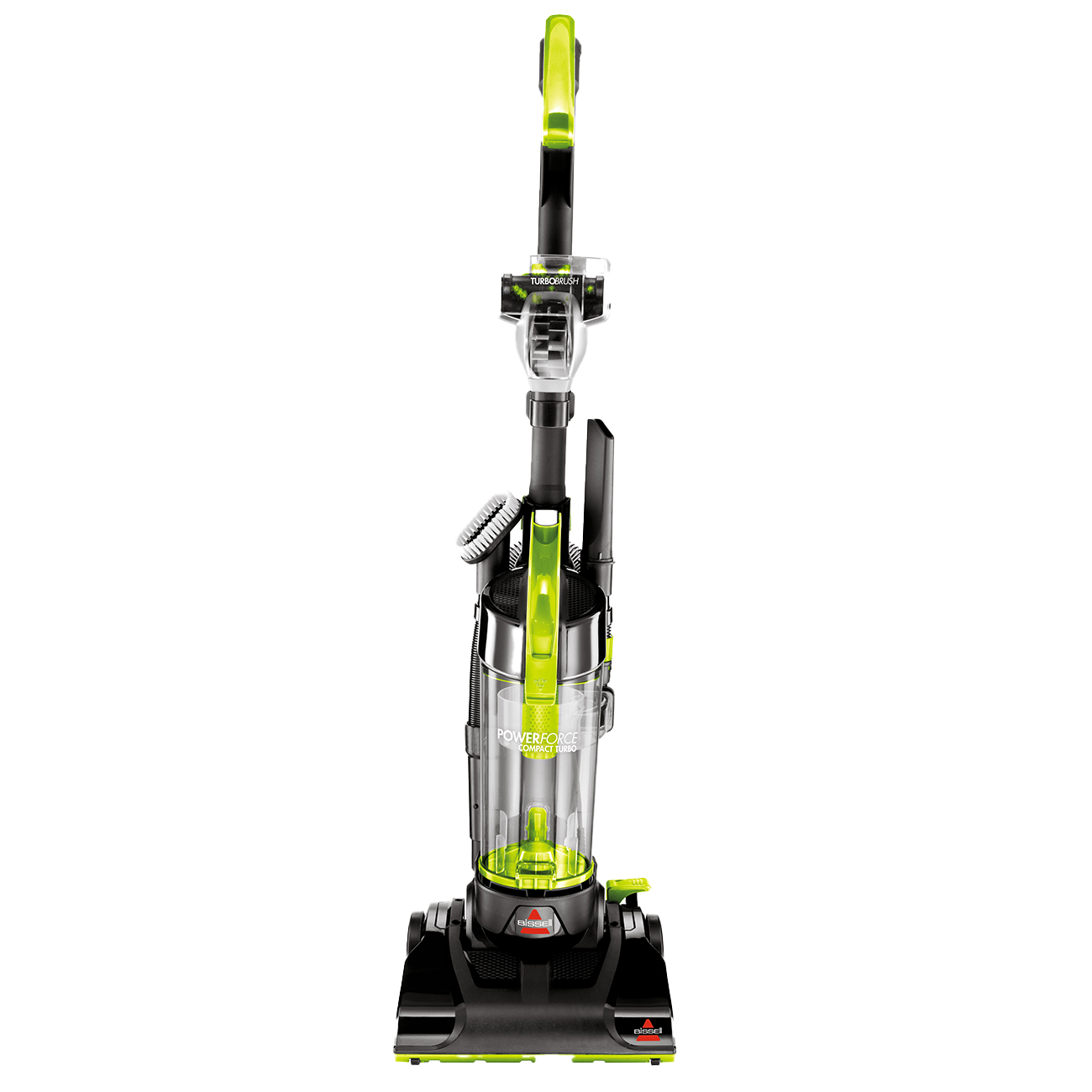 BISSELL PowerForce Compact Turbo bagless upright vacuum model 2690 in green and black