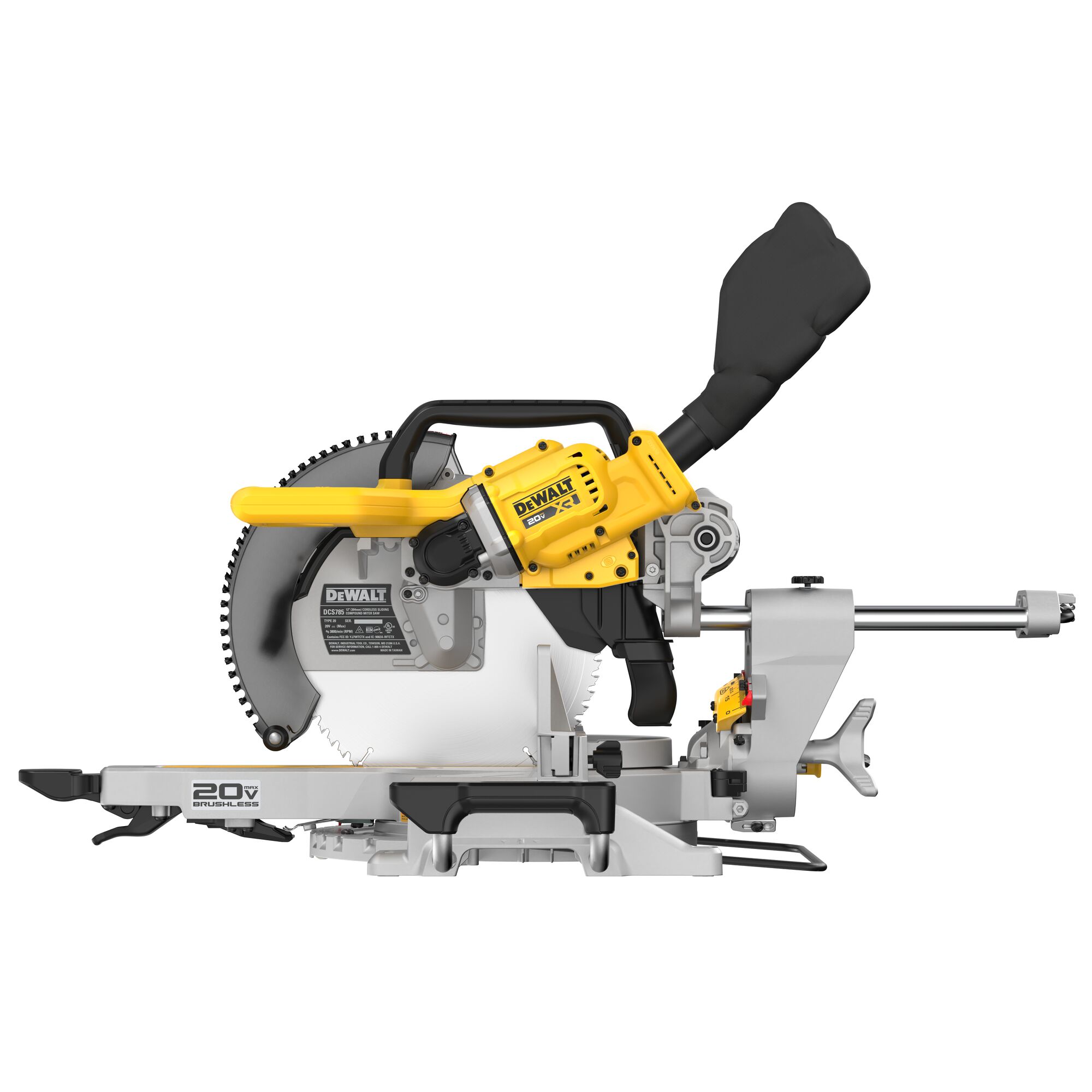 DEWALT DCS785B 12-inch 20V MAX dual-bevel sliding compound cordless miter saw